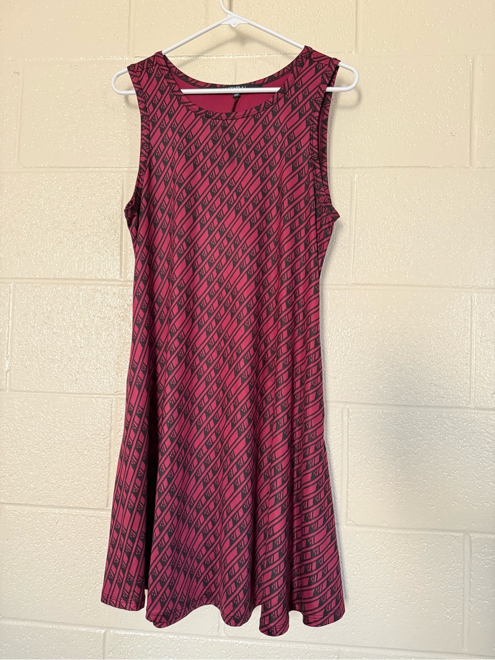Manaola Hawai’i Dress Sleeveless Midi Red + Black Sz Med